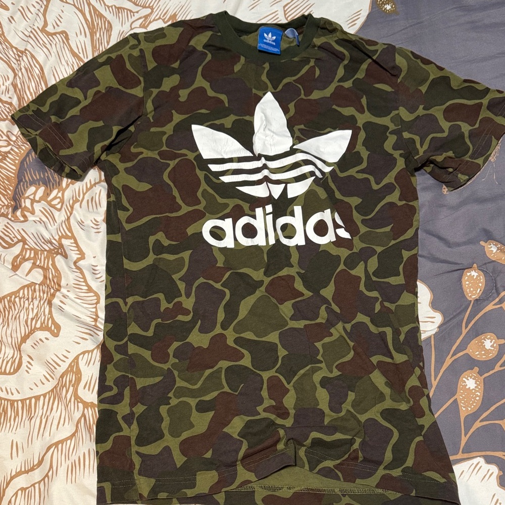 Adidas Men's Olive Camo Tee